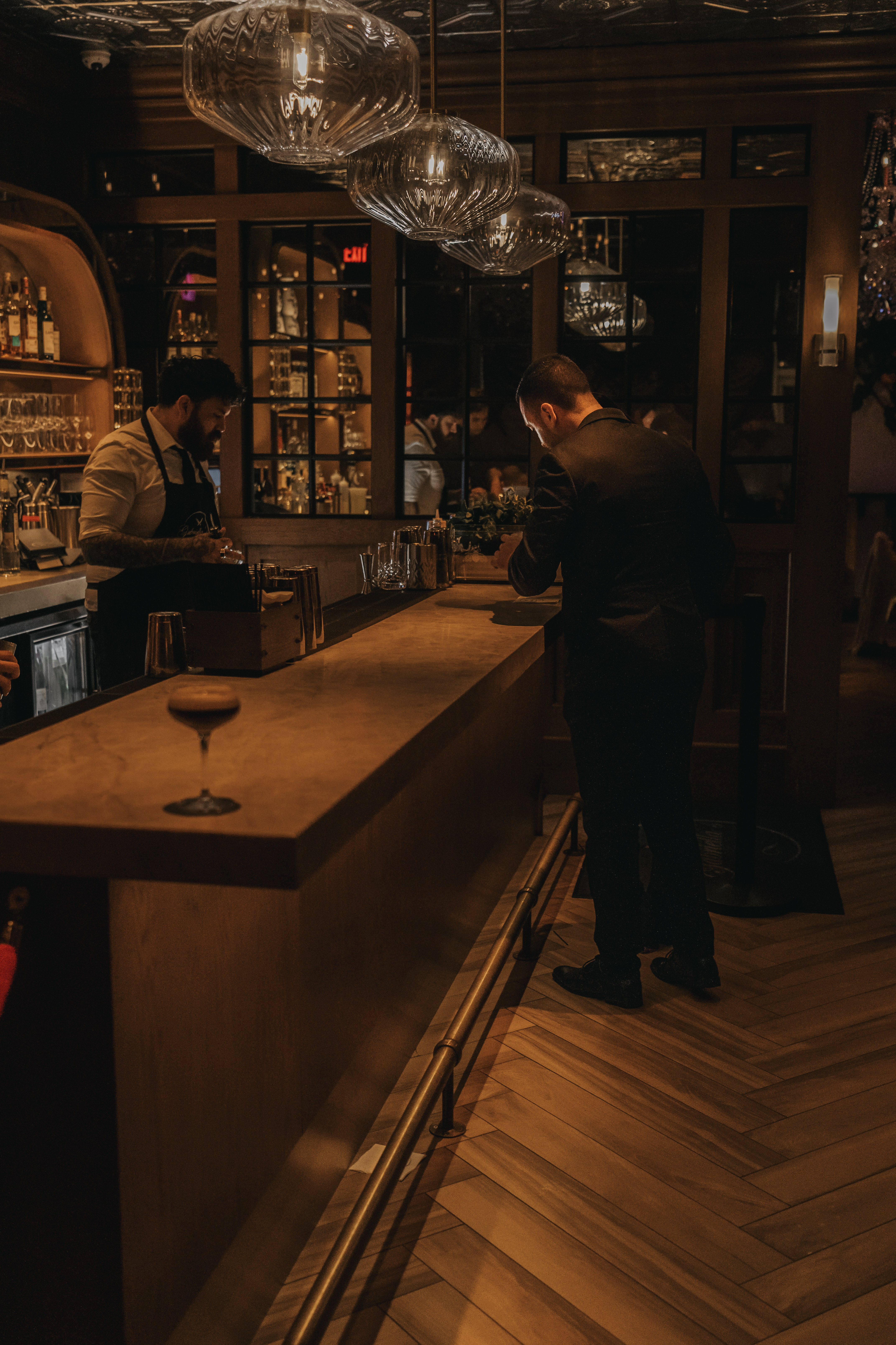 Cocktail bar interior