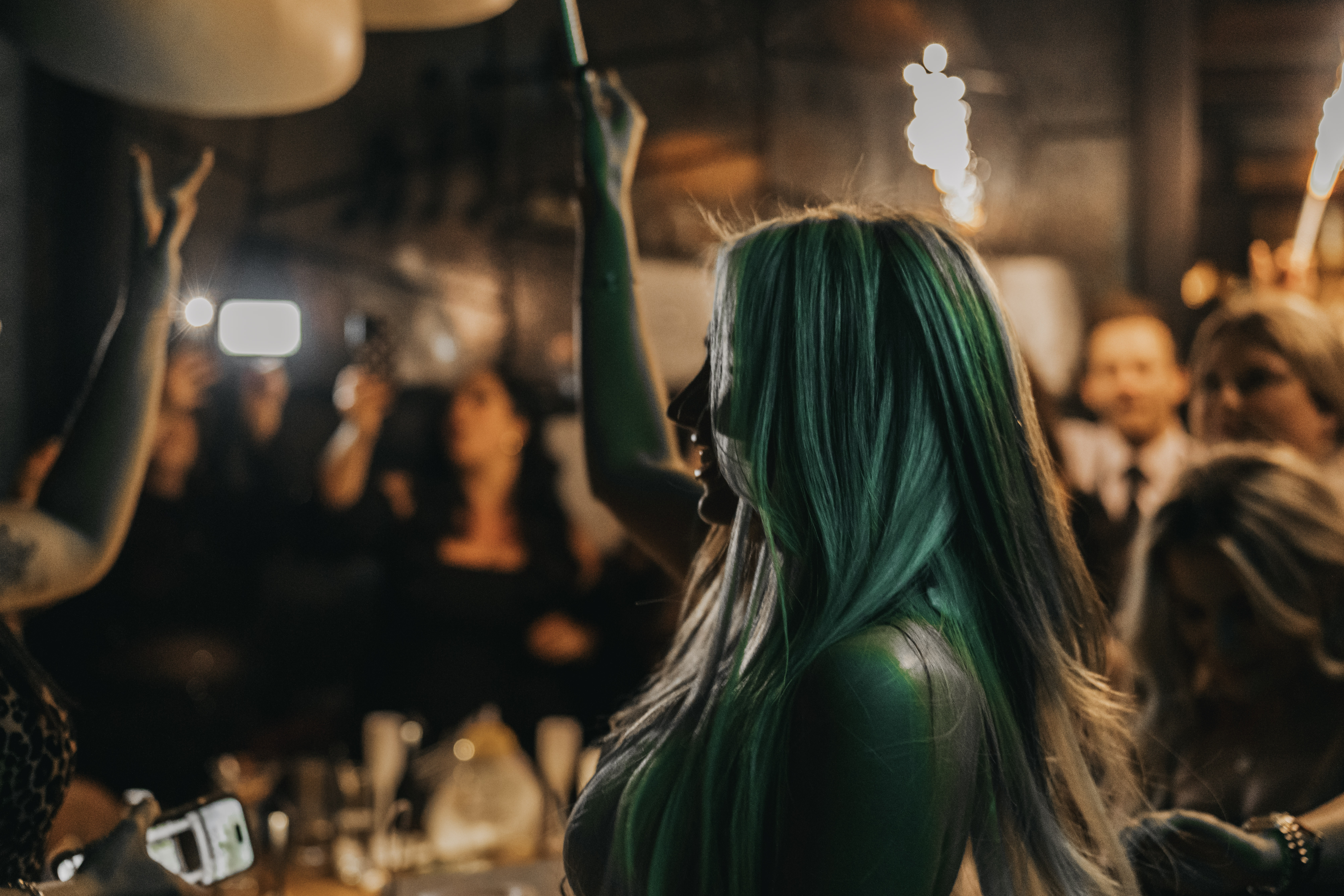 Guests celebrating at a private event