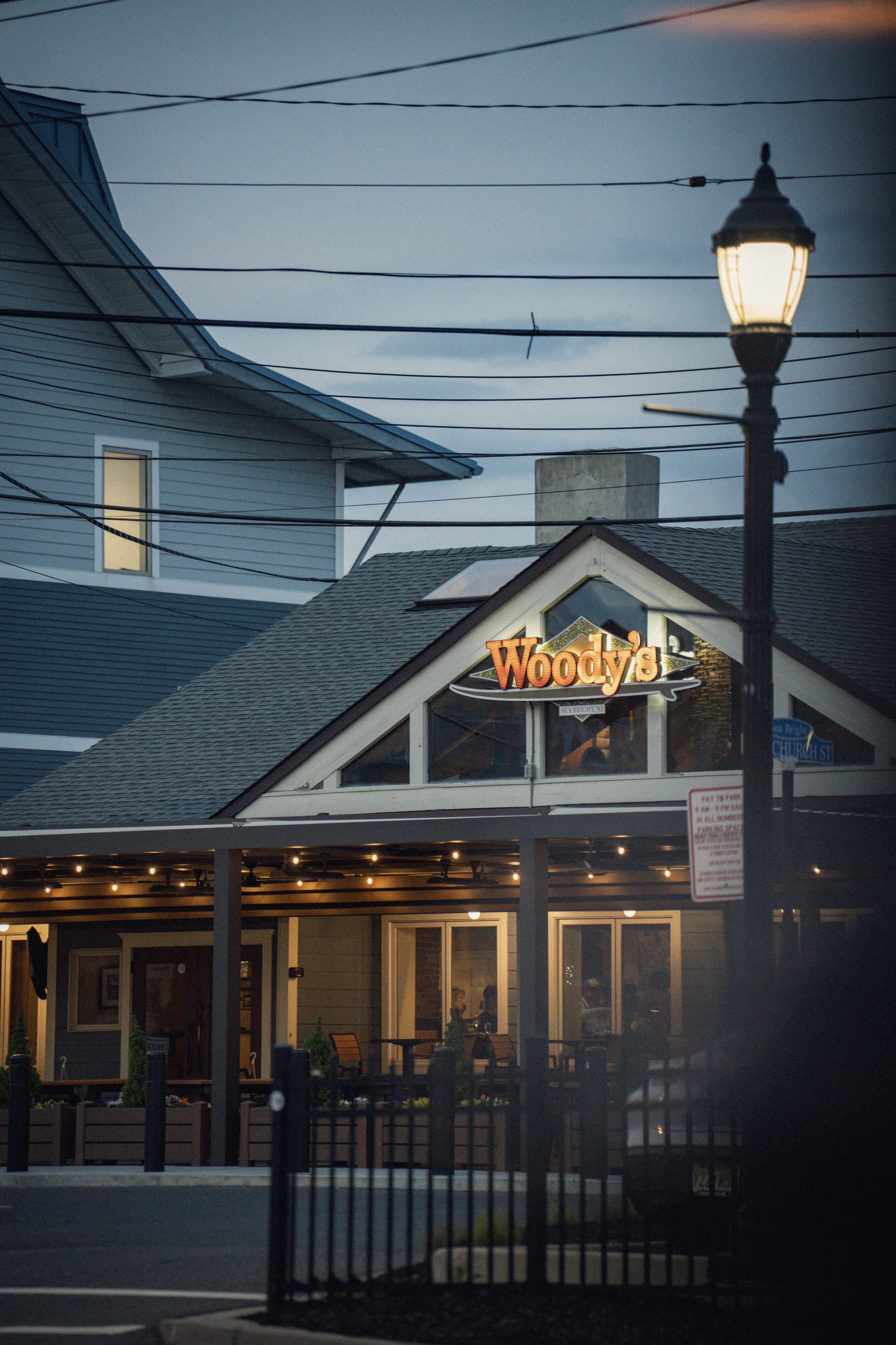 Woody's Sea Bright at dusk